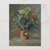 Pierre-Auguste Renoir - Bloemen in een vaas 1866 Briefkaart (Voorkant)