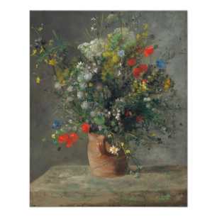 Pierre-Auguste Renoir - Bloemen in een vaas 1866 Foto Afdruk