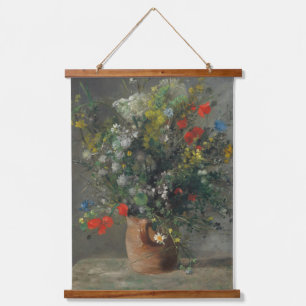 Pierre-Auguste Renoir - Bloemen in een vaas 1866 Hangend Wandkleed