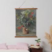 Pierre-Auguste Renoir - Bloemen in een vaas 1866 Hangend Wandkleed (Slaapkamer)