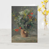 Pierre-Auguste Renoir - Bloemen in een vaas 1866 Kaart (Gele Bloem)