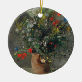 Pierre-Auguste Renoir - Bloemen in een vaas 1866 Keramisch Ornament (Voorkant)