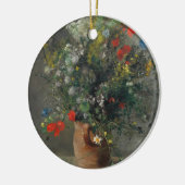 Pierre-Auguste Renoir - Bloemen in een vaas 1866 Keramisch Ornament (Links)