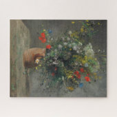 Pierre-Auguste Renoir - Bloemen in een vaas 1866 Legpuzzel (Horizontaal)