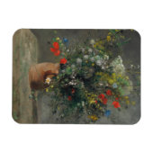 Pierre-Auguste Renoir - Bloemen in een vaas 1866 Magneet (Horizontaal)