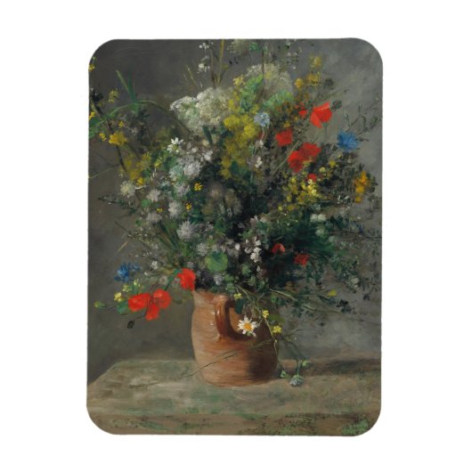 Pierre-Auguste Renoir - Bloemen in een vaas 1866 Magneet (Verticaal)