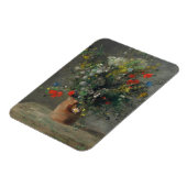 Pierre-Auguste Renoir - Bloemen in een vaas 1866 Magneet (Linkerzijde)