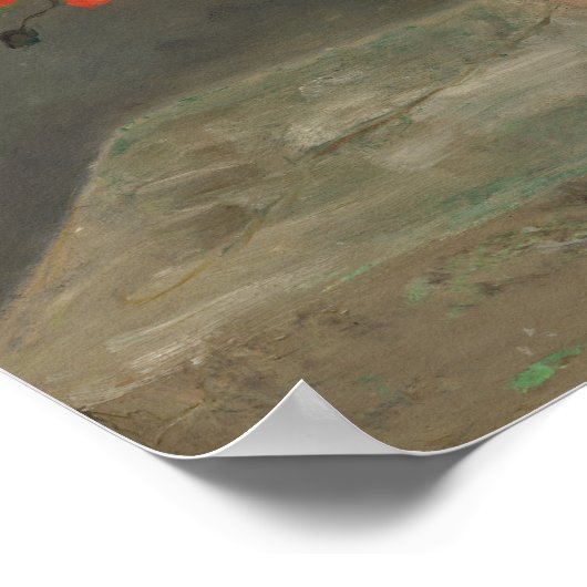 Pierre-Auguste Renoir - Bloemen in een vaas 1866 Poster (Hoek)