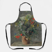 Pierre-Auguste Renoir - Bloemen in een vaas 1866 Schort (Voorkant)