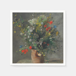 Pierre-Auguste Renoir - Bloemen in een vaas 1866 Servet