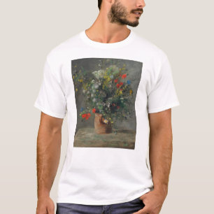 Pierre-Auguste Renoir - Bloemen in een vaas 1866 T-shirt