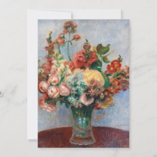 Pierre-Auguste Renoir - Bloemen in een vaas Kaart