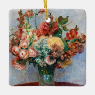 Pierre-Auguste Renoir - Bloemen in een vaas Keramisch Ornament