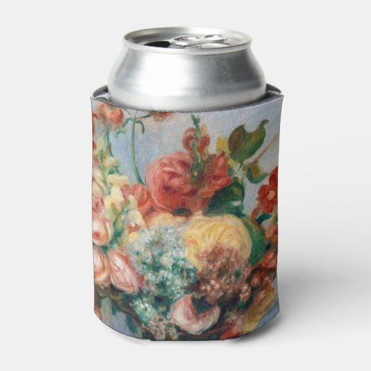 Pierre-Auguste Renoir - Bloemen in een Vase Blikjeskoeler (Blikje Voorkant)