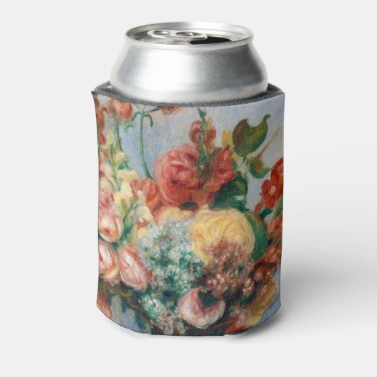 Pierre-Auguste Renoir - Bloemen in een Vase Blikjeskoeler (Blikje Achterkant)