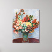 Pierre-Auguste Renoir - Bloemen in een Vase Canvas Afdruk (Voorkant)