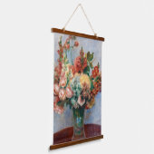 Pierre-Auguste Renoir - Bloemen in een Vase Hangend Wandkleed (Gebogen)