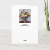 Pierre-Auguste Renoir - Bloemen in een Vase Kaart (Achterkant)