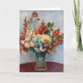 Pierre-Auguste Renoir - Bloemen in een Vase Kaart (Voorkant)