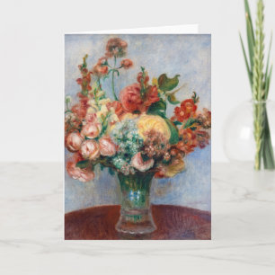 Pierre-Auguste Renoir - Bloemen in een Vase Kaart