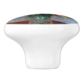 Pierre-Auguste Renoir - Bloemen in een Vase Keramische Knop (Zijkant)