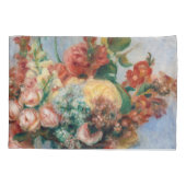 Pierre-Auguste Renoir - Bloemen in een Vase Kussensloop (Achterkant)
