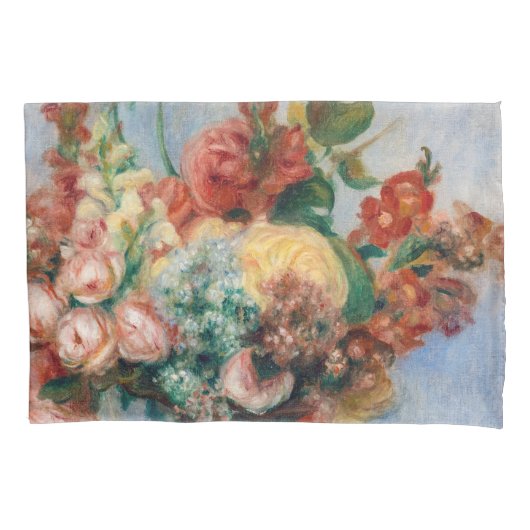 Pierre-Auguste Renoir - Bloemen in een Vase Kussensloop (Voorkant)