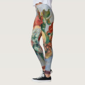 Pierre-Auguste Renoir - Bloemen in een Vase Leggings (Links)
