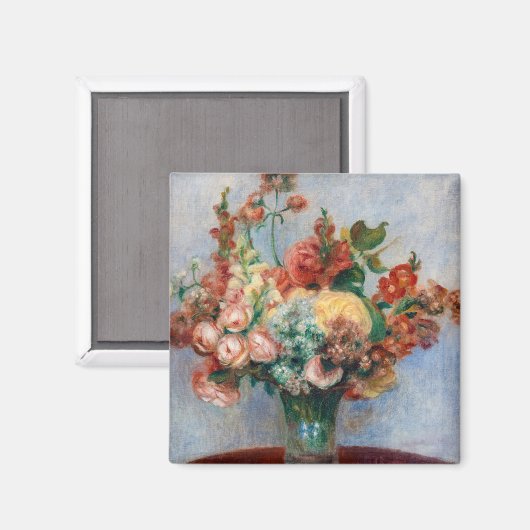 Pierre-Auguste Renoir - Bloemen in een Vase Magneet (Voorkant / Achterkant)