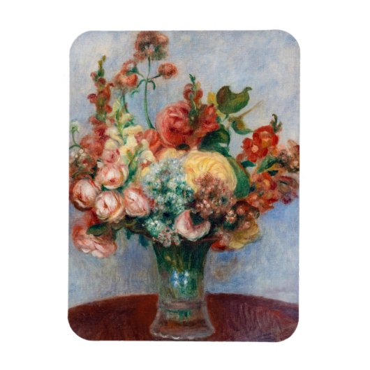 Pierre-Auguste Renoir - Bloemen in een Vase Magneet (Verticaal)