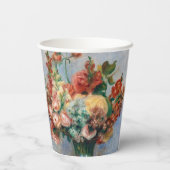 Pierre-Auguste Renoir - Bloemen in een Vase Papieren Bekers (Achterkant)