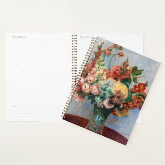 Pierre-Auguste Renoir - Bloemen in een Vase Planner (Display)