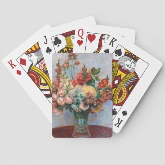 Pierre-Auguste Renoir - Bloemen in een Vase Pokerkaarten (Achterkant)