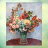 Pierre-Auguste Renoir - Bloemen in een Vase Raamsticker (Vel 3)