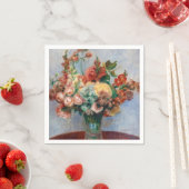 Pierre-Auguste Renoir - Bloemen in een Vase Servet (Insitu)