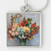 Pierre-Auguste Renoir - Bloemen in een Vase Sleutelhanger (Voorkant)