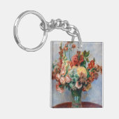 Pierre-Auguste Renoir - Bloemen in een Vase Sleutelhanger (Voorkant Links)