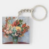 Pierre-Auguste Renoir - Bloemen in een Vase Sleutelhanger (Achterkant)