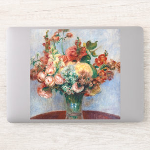 Pierre-Auguste Renoir - Bloemen in een Vase Sticker