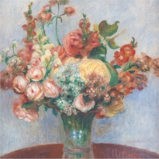 Pierre-Auguste Renoir - Bloemen in een Vase Sticker (Voorkant)
