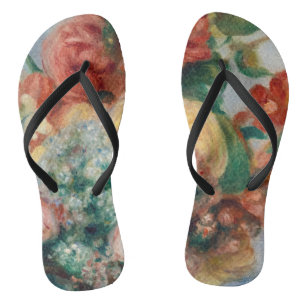 Pierre-Auguste Renoir - Bloemen in een Vase Teenslippers