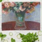 Pierre-Auguste Renoir - Bloemen in een Vase Theedoek (Gevouwen)