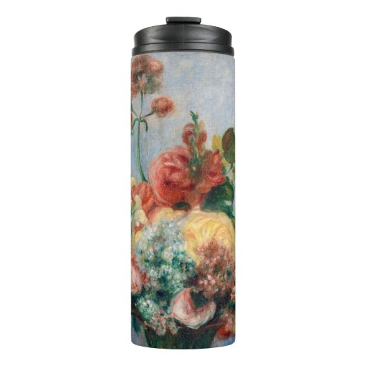 Pierre-Auguste Renoir - Bloemen in een Vase Thermosbeker (Voorkant)