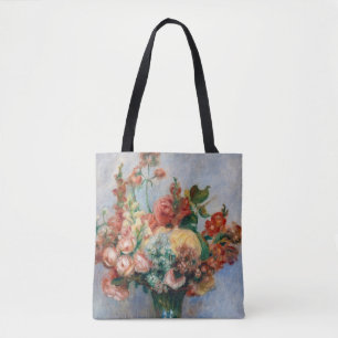 Pierre-Auguste Renoir - Bloemen in een Vase Tote Bag