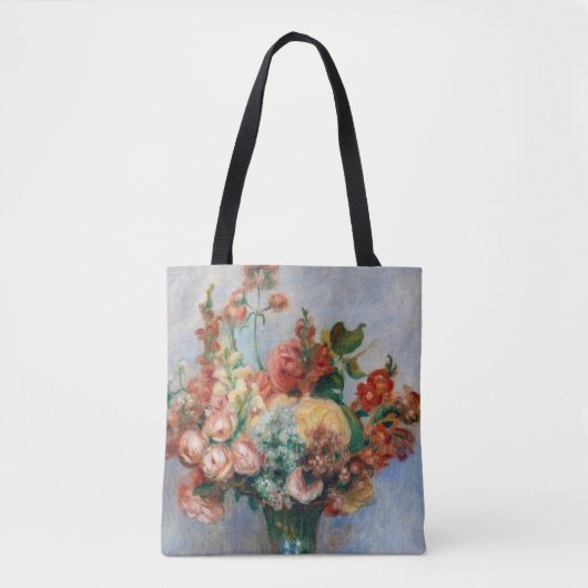Pierre-Auguste Renoir - Bloemen in een Vase Tote Bag (Voorkant)
