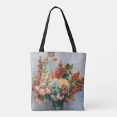 Pierre-Auguste Renoir - Bloemen in een Vase Tote Bag (Achterkant)