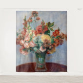 Pierre-Auguste Renoir - Bloemen in een Vase Wandkleed (Voorkant)