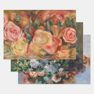 Pierre-Auguste Renoir - Bloemen selecteren Inpakpapier Vel