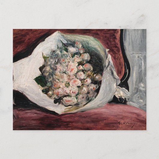 Pierre-Auguste Renoir - Boeket in een doos Briefkaart (Voorkant)