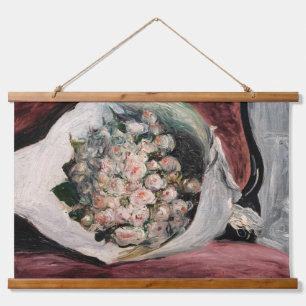 Pierre-Auguste Renoir - Boeket in een Doos Hangend Wandkleed